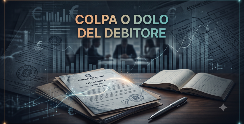 Colpa o dolo del  debitore?